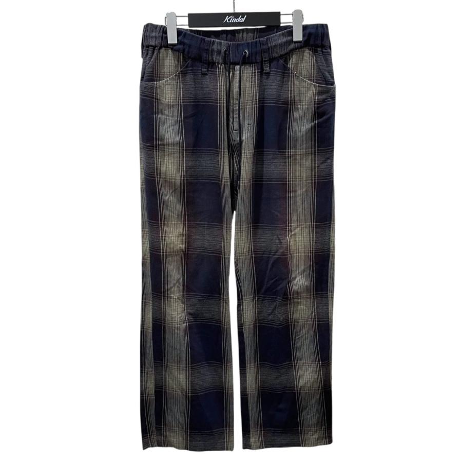 アンセルム　チェックスラックス アンセルム ANCELLM チェック柄イージーパンツ FLANNEL CHECK EASY