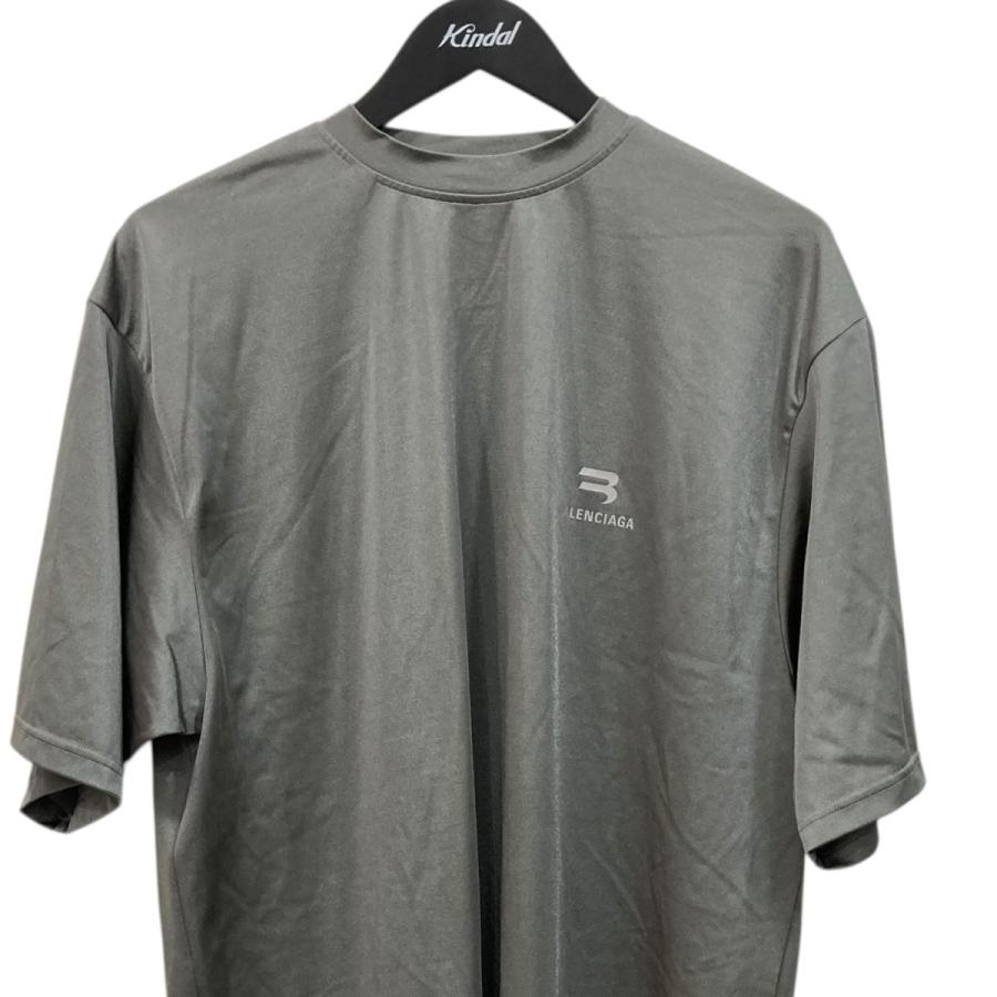 バレンシアガ BALENCIAGA OFFSHORE カットソー 衣料品 トップス コットン メンズ レディース グレー系 【中古】 BALENCIAGA - バレンシアガ BALENCIAGA OFFSHORE カットソー 衣料品