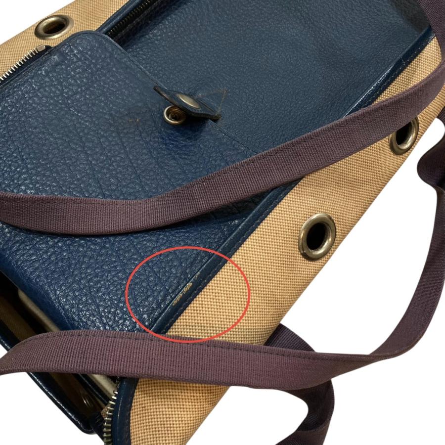 お値下げ中！！美品　HERMES　ドッグキャリーバッグ 大人気! 【エルメス】 犬用 キャリーバッグ ドッグ ペット (HERMES