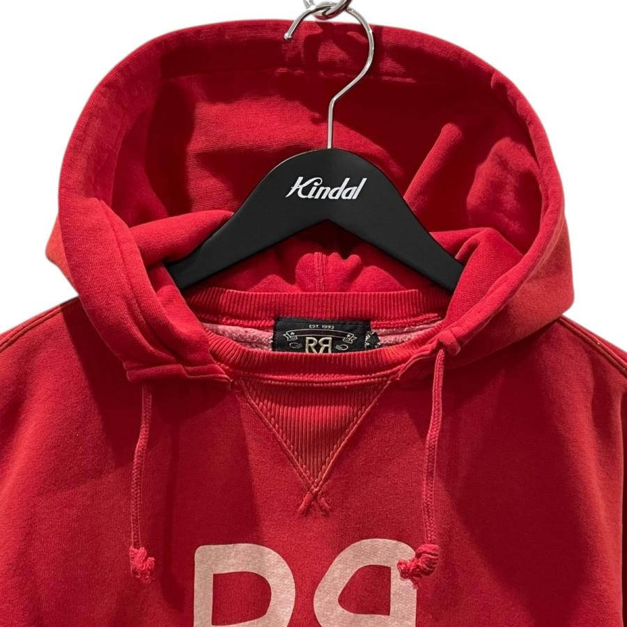RRL 後付け　ロゴ　パーカー　フーディー　赤　Lサイズ　ダブルアールエル RRL 後付け ロゴ パーカー フーディー 赤 Lサイズ ダブルアールエル