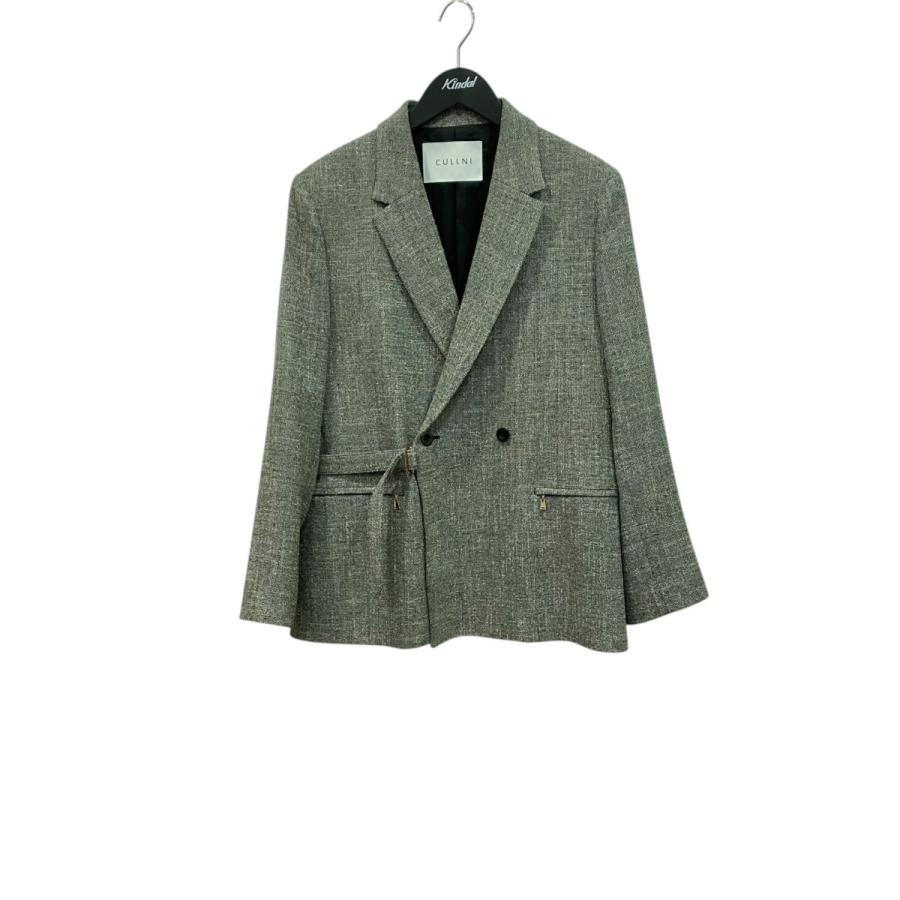 【CULLNI】クルニ モスグリーン テーラードジャケット CULLNI（クルニ）の「〈別注〉 DOUBLE ZIP JKT（テーラードジャケット