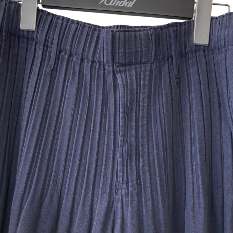 メンズ ISSEY MIYAKE MEN コットンチノ スラックス サイズM ネイビー