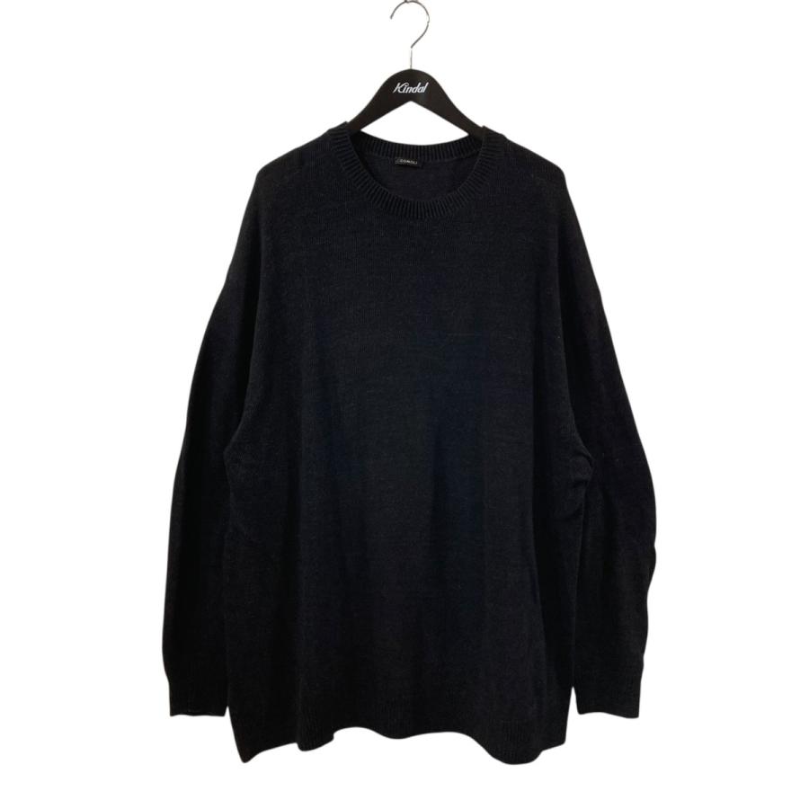 COMOLI（コモリ） クルーネックニット B01-06007 ブラック サイズ：3