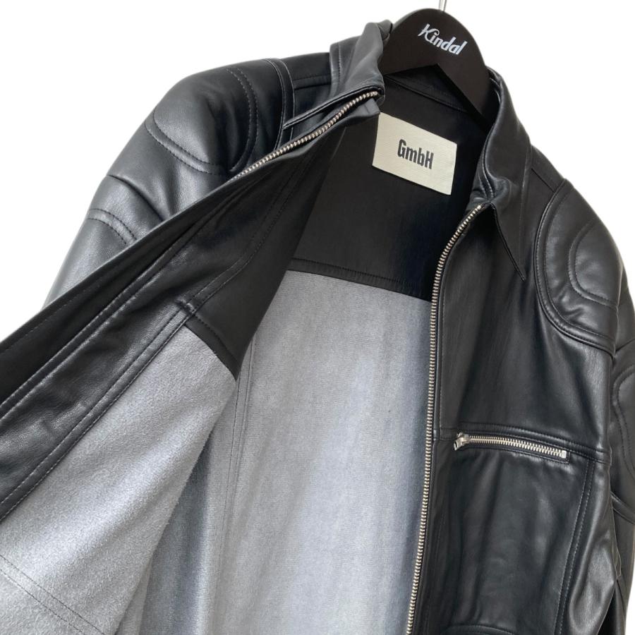 ゲーエムベーハー GmbH レザージャケット AW21YASUF ブラック サイズ