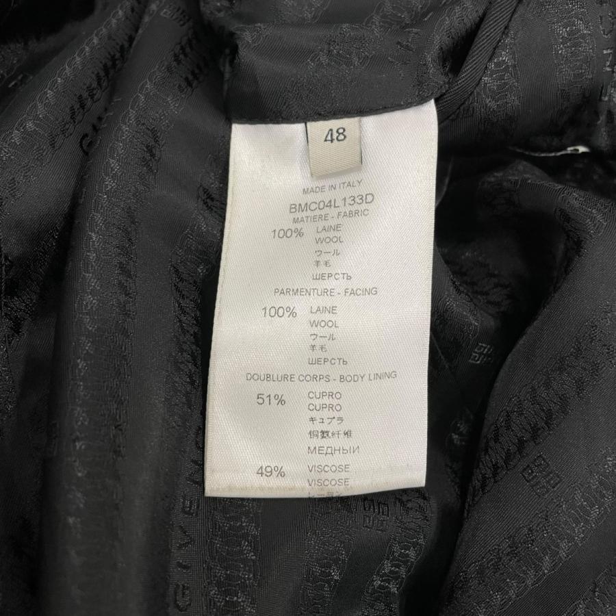 GIVENCHY（ジバンシィ） ロングコート BMC04L133D ブラック サイズ：48