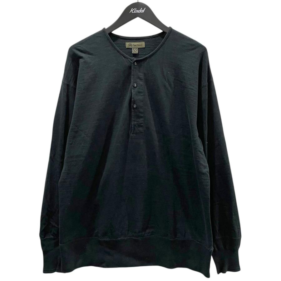 ナイジェルケーボン 50S ヘンリーネックシャツ ブラック52 NIGEL CABOURN（ナイジェルケーボン） ヘンリーネックカットソー 50s