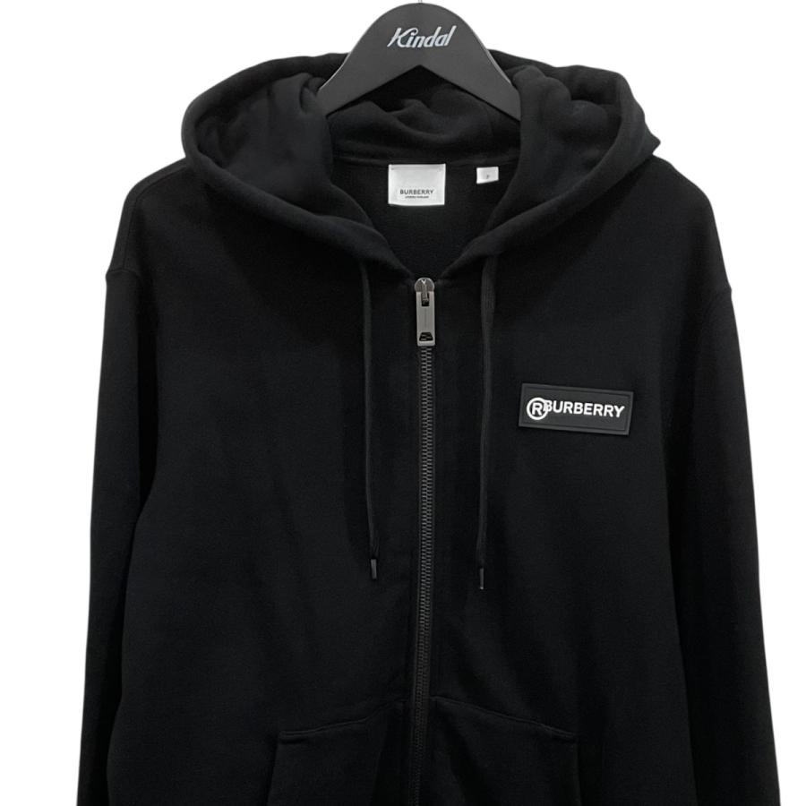 BURBERRY フード付きパーカー L 黒 バーバリー BURBERRY パーカー フーディー プルオーバー ブラック