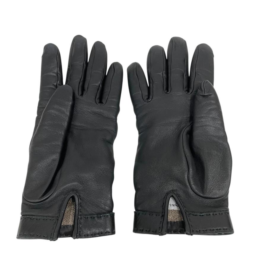 HERMES（エルメス） 【値下げ】HERMES 革手袋 ブラック サイズ：6.5