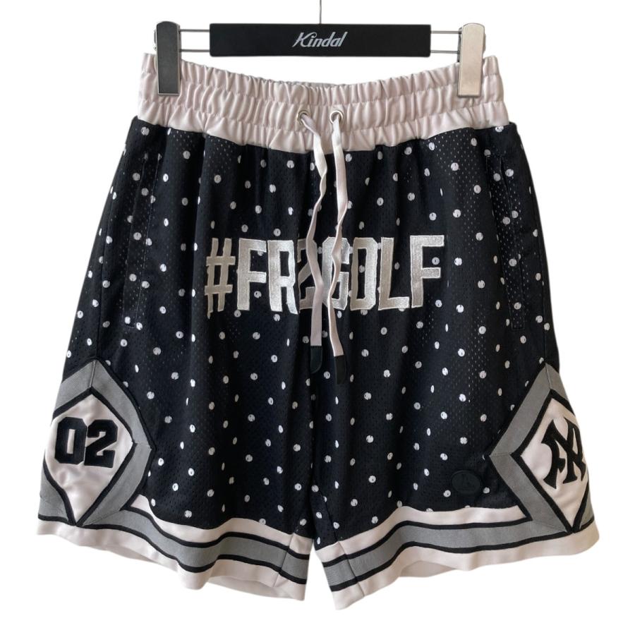 N 。 FR2 GOLF ゴルフハーフパンツ サイズ2XL 新品未使用 FR2 エフアールツーゴルフ FR2GOLF ハーフパンツ ブラック×ホワイト