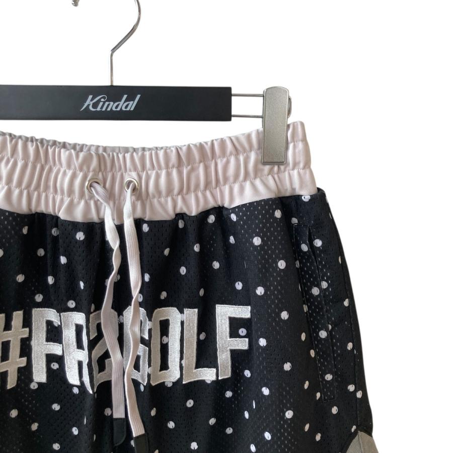 FR2 エフアールツーゴルフ FR2GOLF ハーフパンツ ブラック×ホワイト
