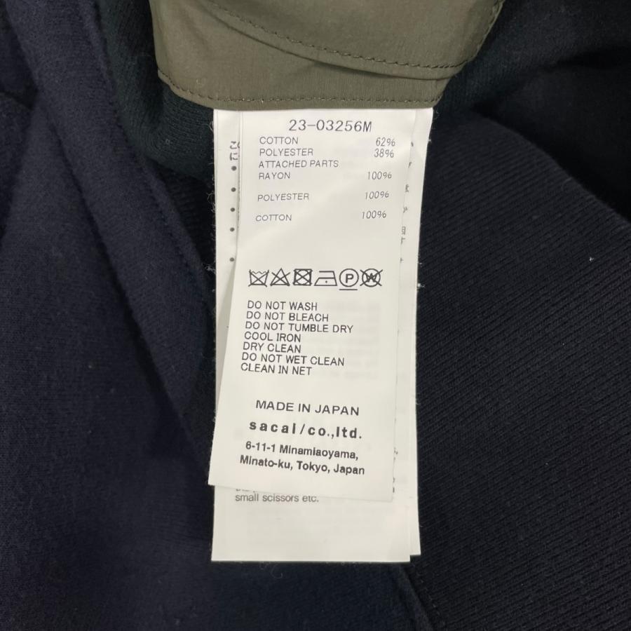 sacai（サカイ） sacai Sponge Sweat Pullover 23-03256M ネイビー