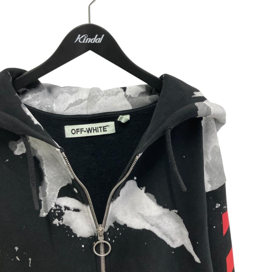 off white（オフホワイト） OFFWHITE White Liquid Spots Hoodie