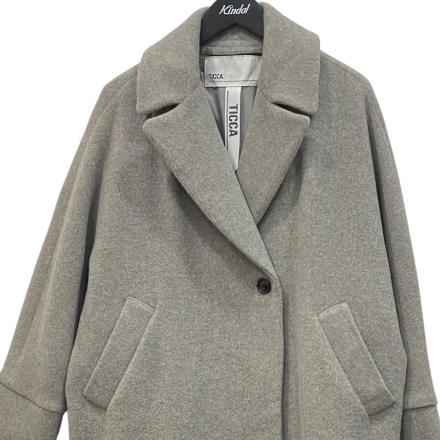 TICCA（ティッカ） ロングテントコート ウールコート TBDA-234 グレー