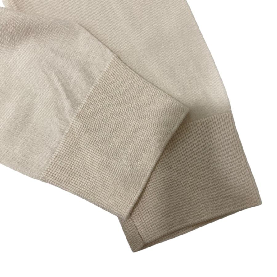 ゼニア ZEGNA Cashseta クルーネックニット E8J00 アイボリー サイズ：46_3