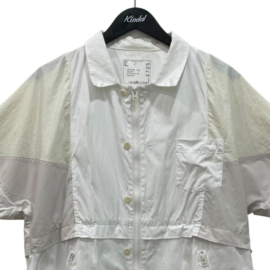 sacai 半袖シャツ ホワイト サイズ4 sacai（サカイ） 半袖シャツ 2503725M ホワイト サイズ：2