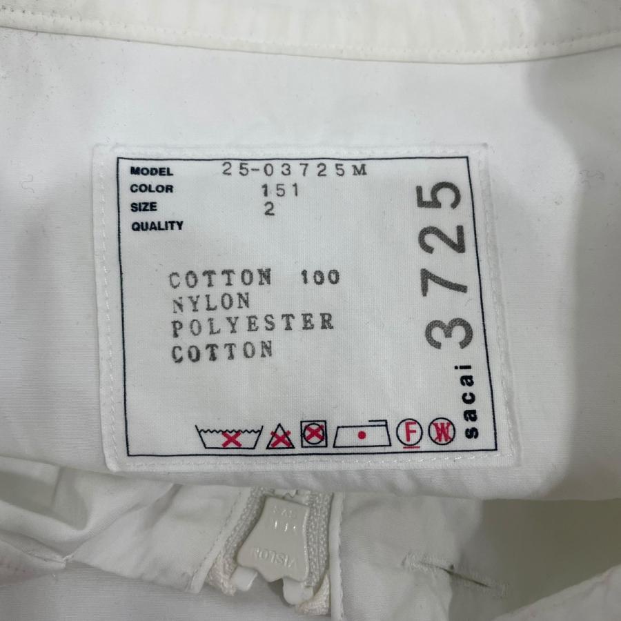 sacai（サカイ） 半袖シャツ 2503725M ホワイト サイズ：2