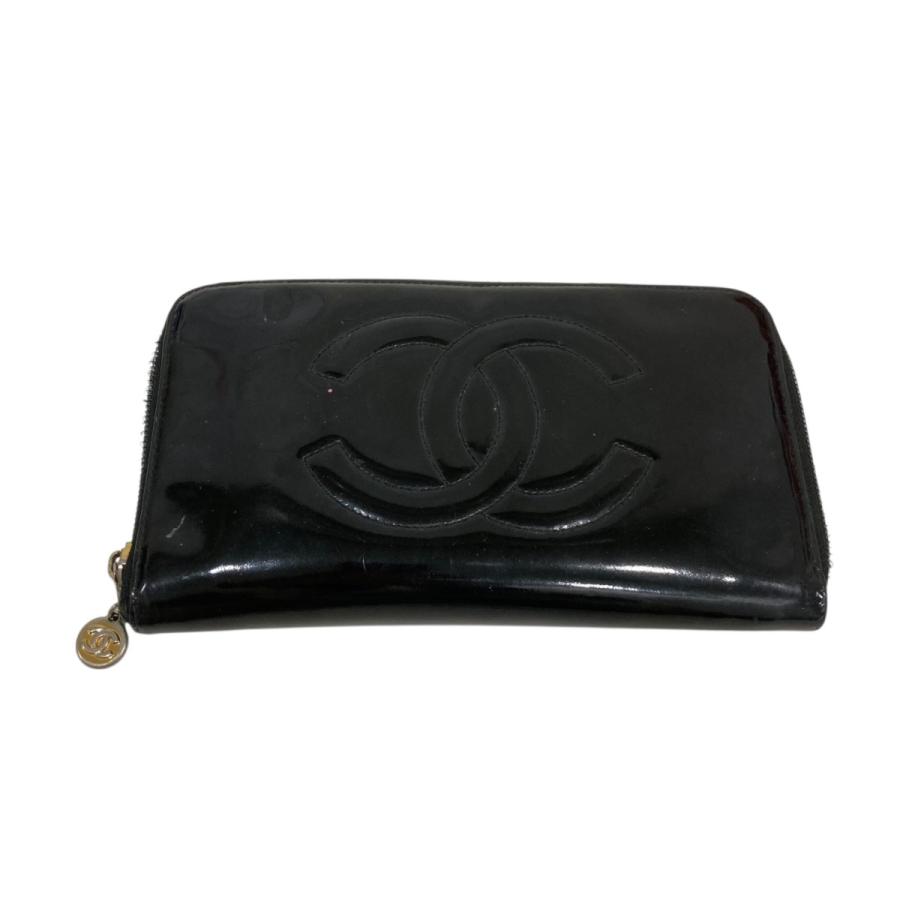 CHANEL(シャネル）長財布　ブラックレザー CHANEL（シャネル） 長財布 ブラック : カインドオルYahoo!店 - 通販