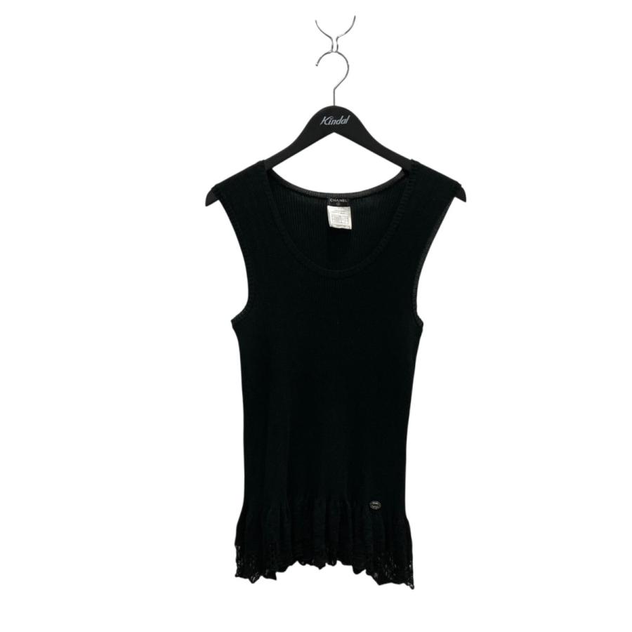 CHANEL（シャネル） ノースリーブニット P28460K00111 ブラック サイズ