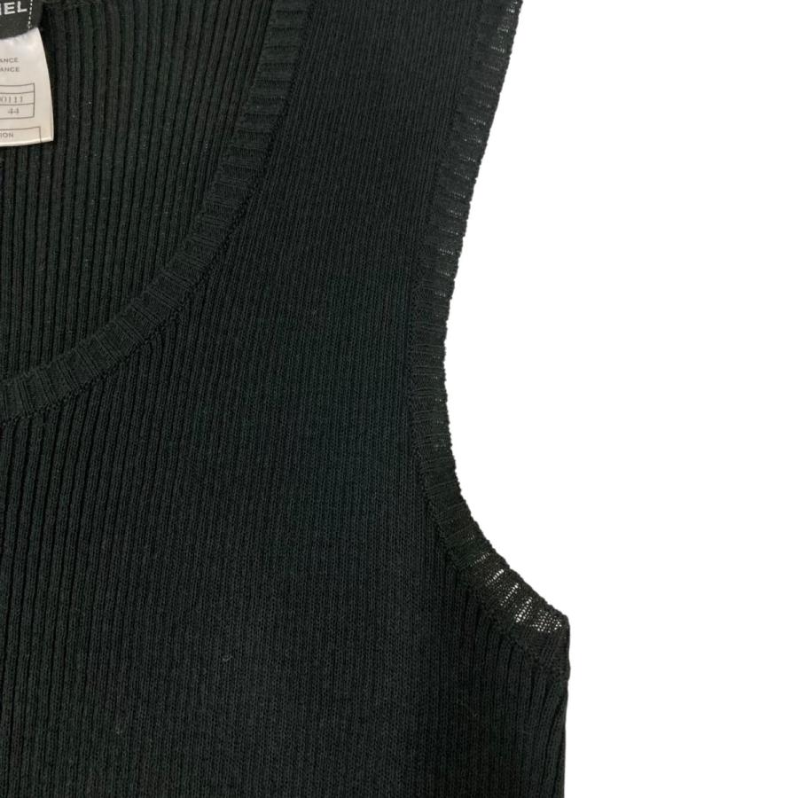 CHANEL（シャネル） ノースリーブニット P28460K00111 ブラック サイズ