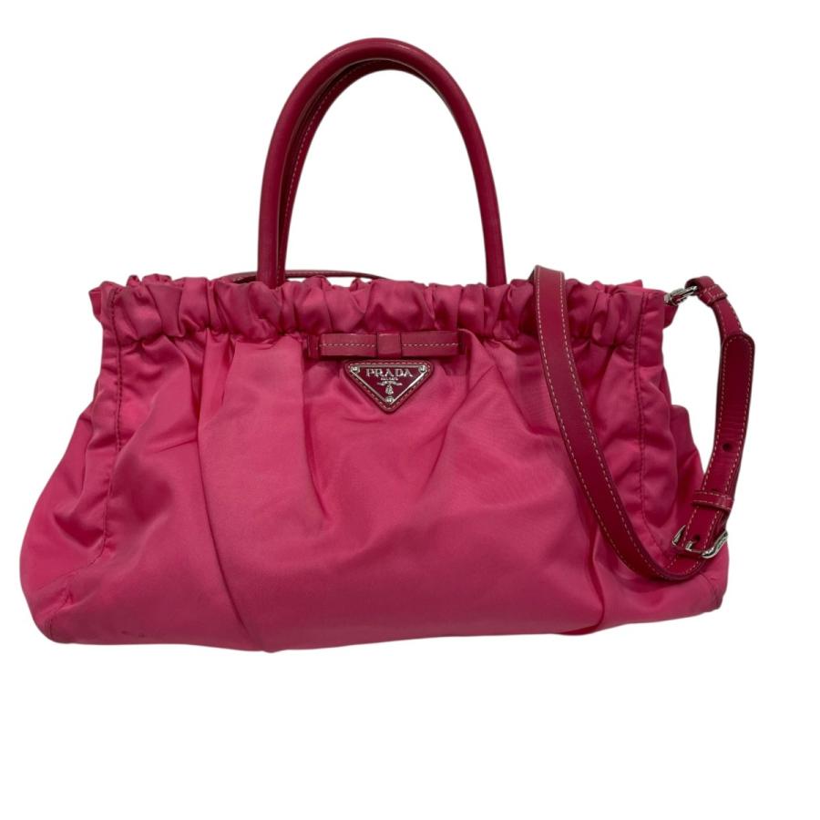 PRADA（プラダ） リボン ショルダーバッグ 86886 ピンク