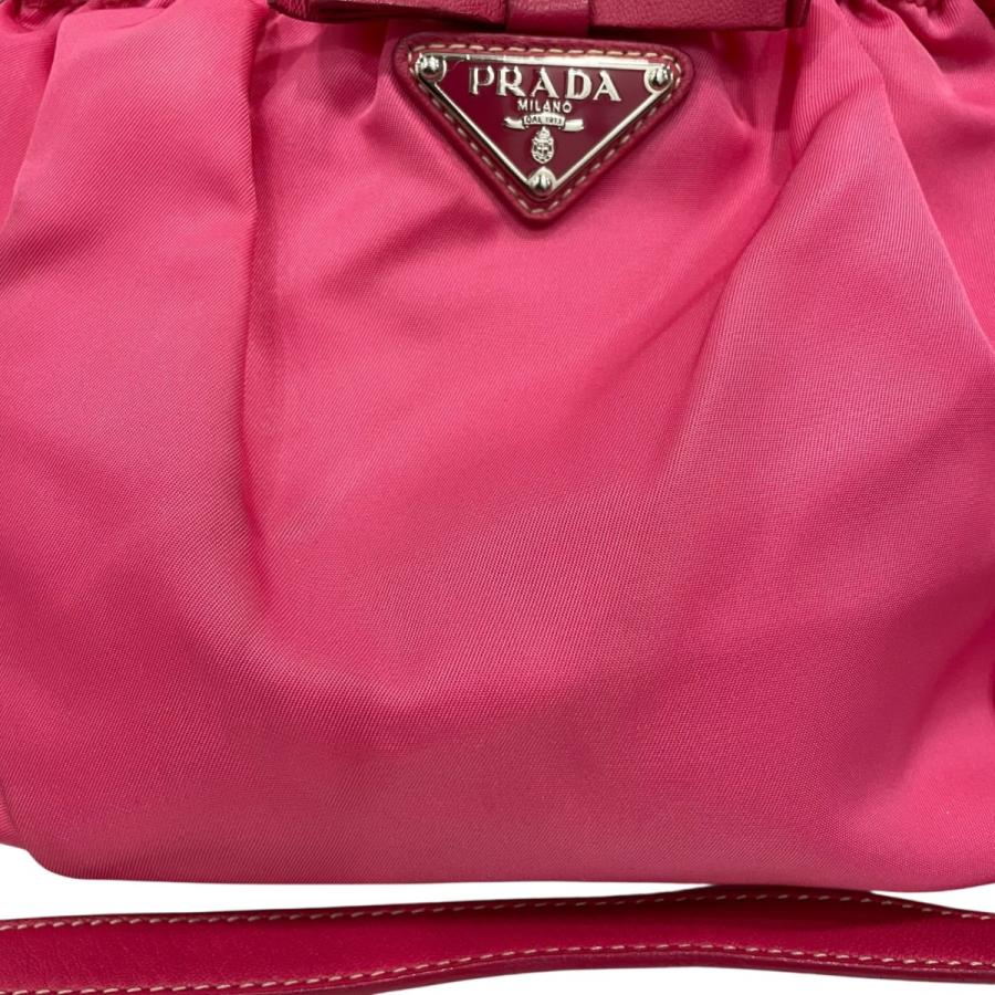 PRADA（プラダ） リボン ショルダーバッグ 86886 ピンク