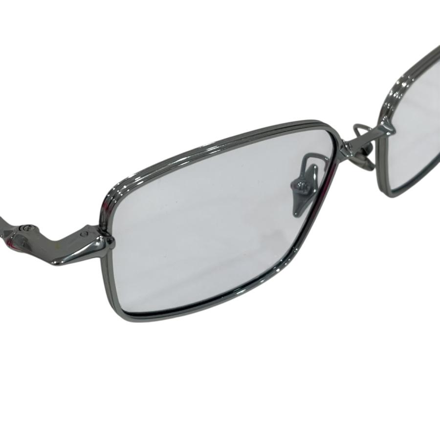 GENTLE MONSTER(ジェントルモンスター) メガネ美品  - BRC10 ライトグレー×シルバー GENTLE MONSTER - BRC10 Light gray Silver Plastic Titanium