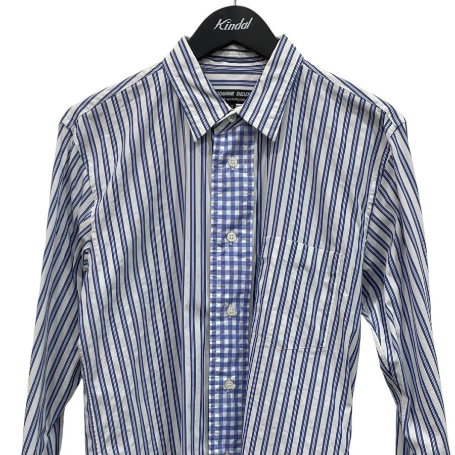 COMME des GARCONS HOMME DEUX ストライプシャツ L COMME des GARCONS HOMME DEUX 【値下げ】COMME ストライプ柄 長袖