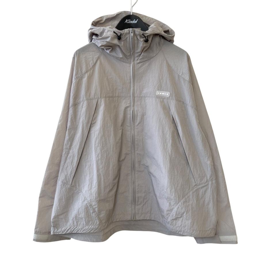 Keboz 92モデル グレー ジャケット M 値下げ】KEBOZ PACKABLE RIPSTOP NYLON HOODIE JACKET フーディ