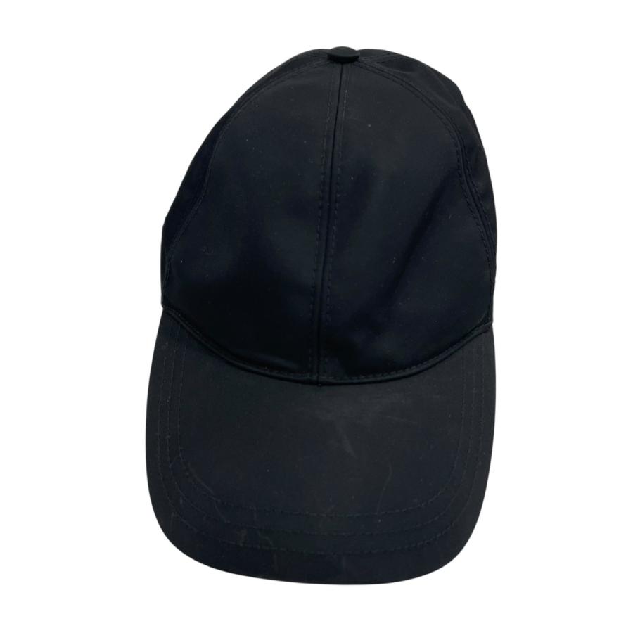 PRADA ブラック ベースボール　キャップ　プラダ　2HC274 黒　帽子　L PRADA（プラダ） ベースボールキャップ 2HC274 ブラック サイズ：L