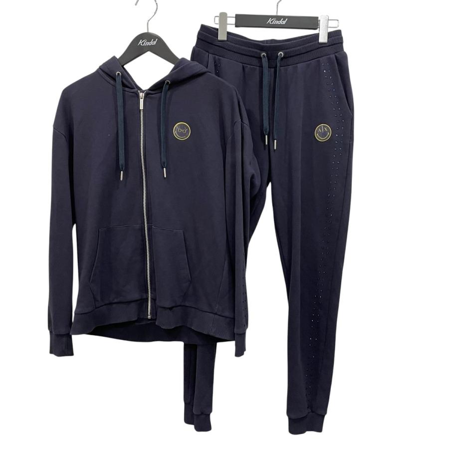 アルマーニエクスチェンジ　大小2種類セット大2枚小20枚 ARMANI EXCHANGE アルマーニエクスチェンジ セットアップ ネイビー