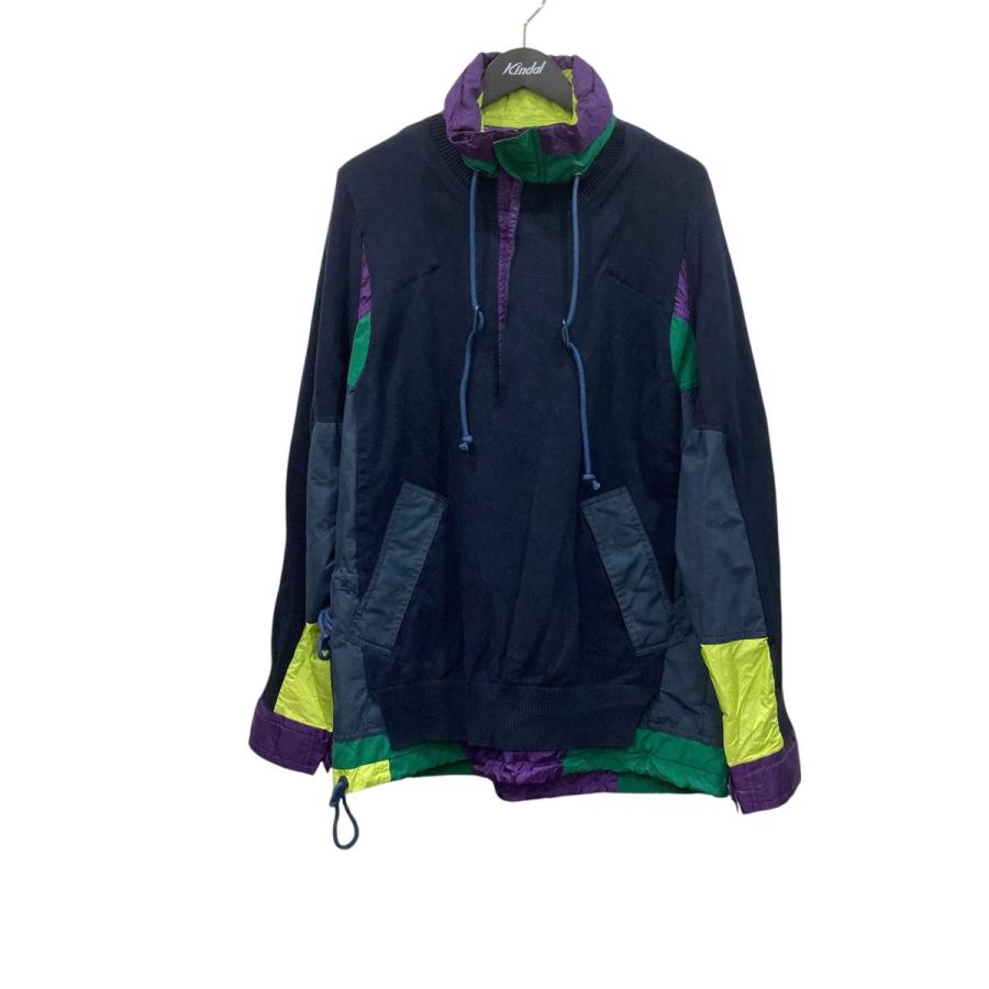 sacai（サカイ） ナイロンジャケット 17-01251M ネイビー×パープル 