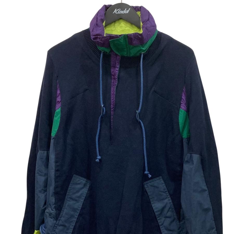 sacai（サカイ） ナイロンジャケット 17-01251M ネイビー×パープル 