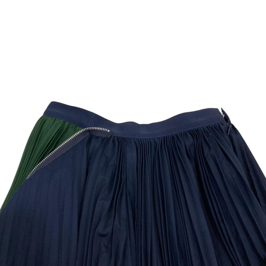 sacai（サカイ） ジッパープリーツスカート SCW-086 ネイビー