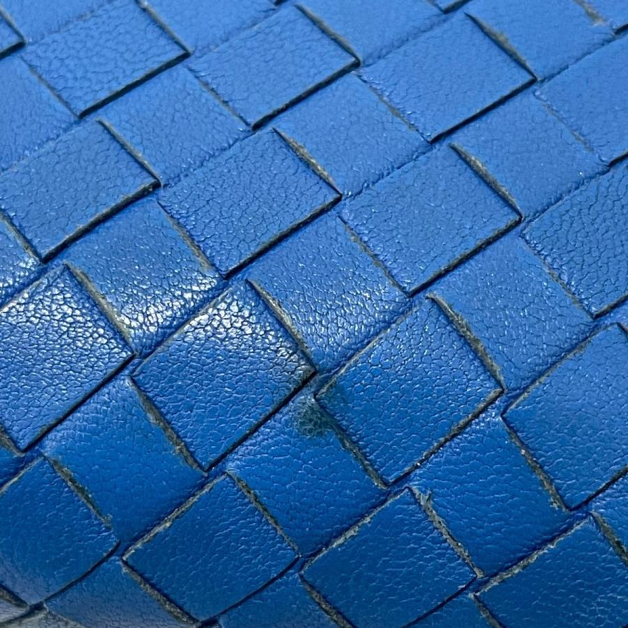 専用◆正規品◆現行ボッティガヴェネタイントレチャート 長財布ブルー系 BOTTEGA VENETA（ボッテガ・ヴェネタ） イントレチャート 長財布