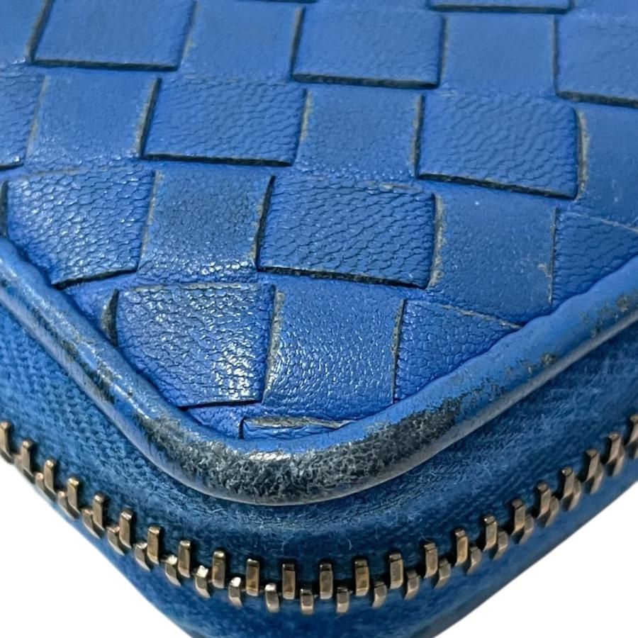 専用◆正規品◆現行ボッティガヴェネタイントレチャート 長財布ブルー系 BOTTEGA VENETA（ボッテガ・ヴェネタ） イントレチャート 長財布