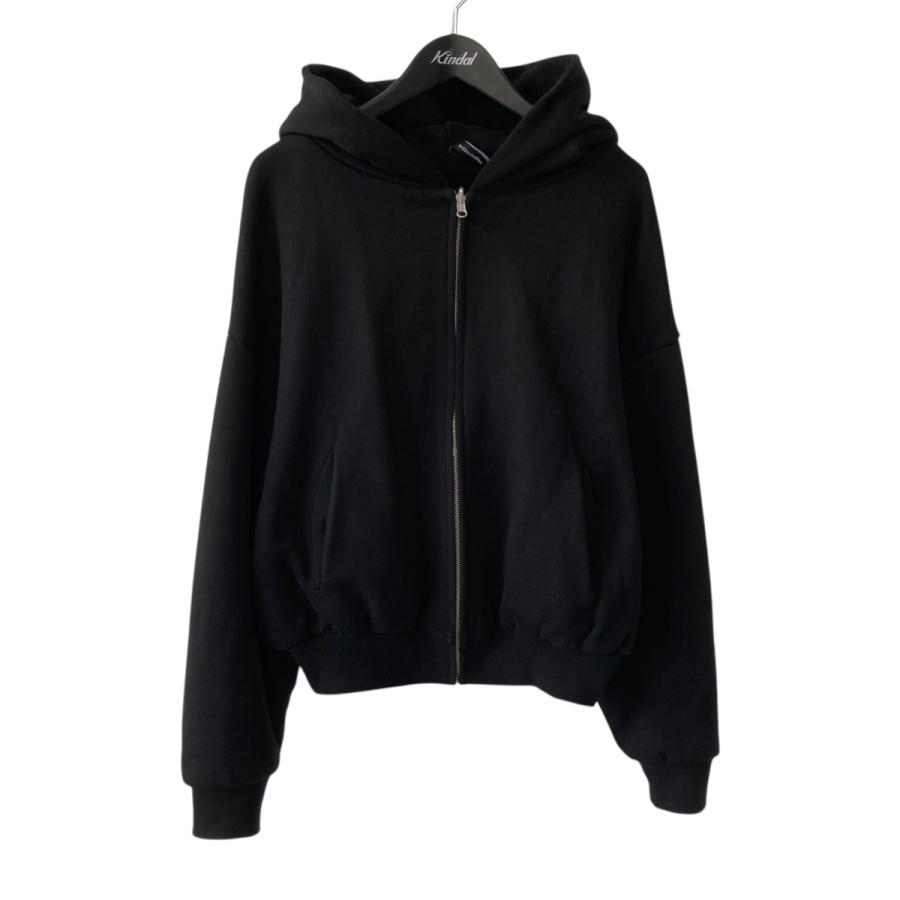 値下げ】ENTIRE STUDIOS Thermal Hood ジップパーカー ES2488 ブラック 