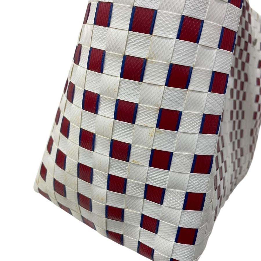 MARNI（マルニ） カゴバッグ ホワイト×レッド : カインドオルYahoo!店 