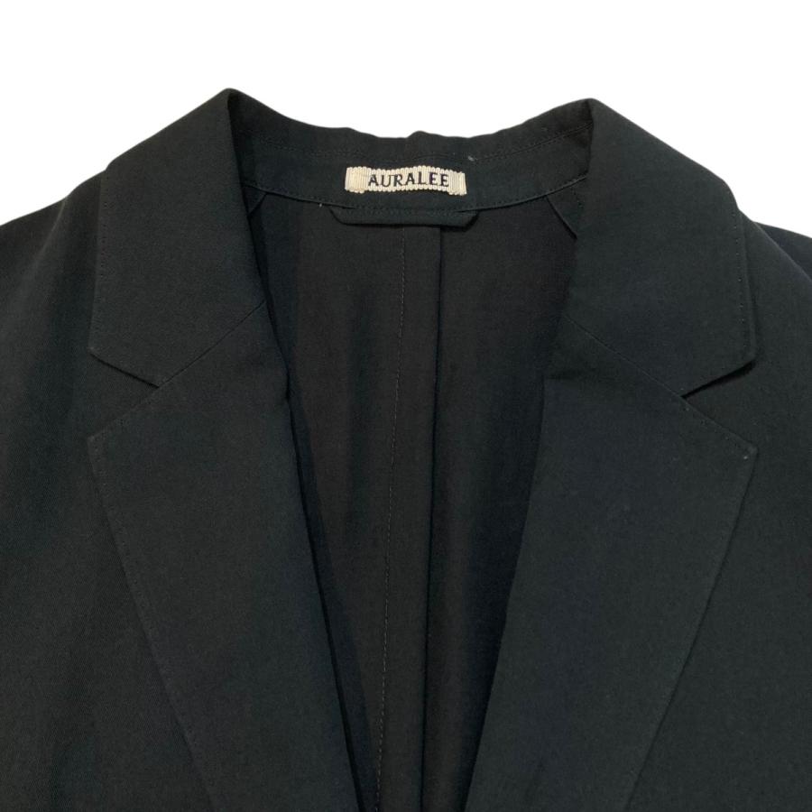 オーラリー AURALEE 25SS LIGHT COTTON WOOL VIYELLA JACKET ジャケット A25SJ01KV ブラック サイの画像