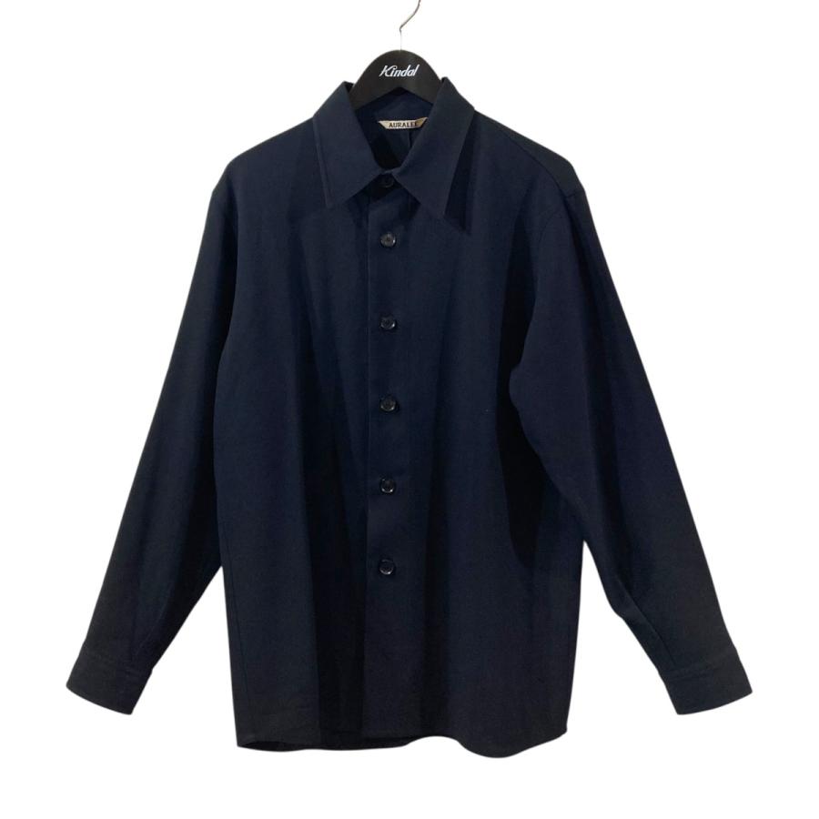 AURALEE（オーラリー） AURALEE HARD TWIST WOOL DOBBY SHIRTS 長袖 