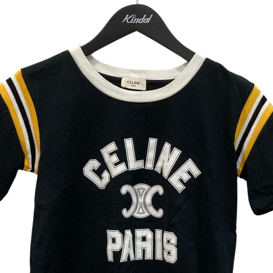CELINE（セリーヌ） プリントTシャツ 2X99C671Q ブラック サイズ：XS 