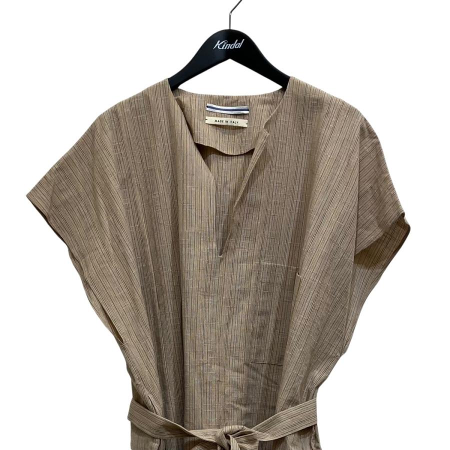 クリスタセヤ Cristaseya CAFTAN − ノースリーブワンピース BLE14060A ベージュ サイズ：Sの画像