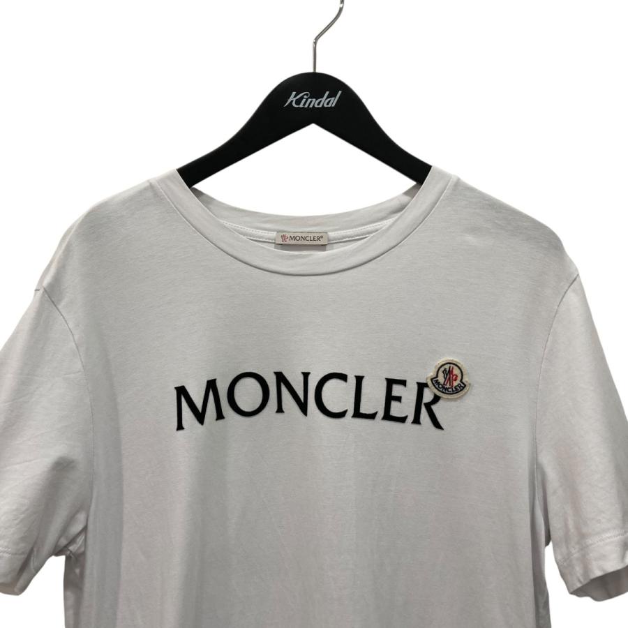 MONCLER（モンクレール） MONCLER FLOCKED-LOGO T-SHIRT 半袖Tシャツ