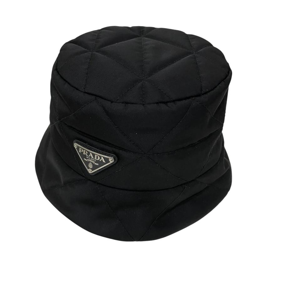 PRADA（プラダ） ナイロンハット 1HC325 ブラック サイズ：M