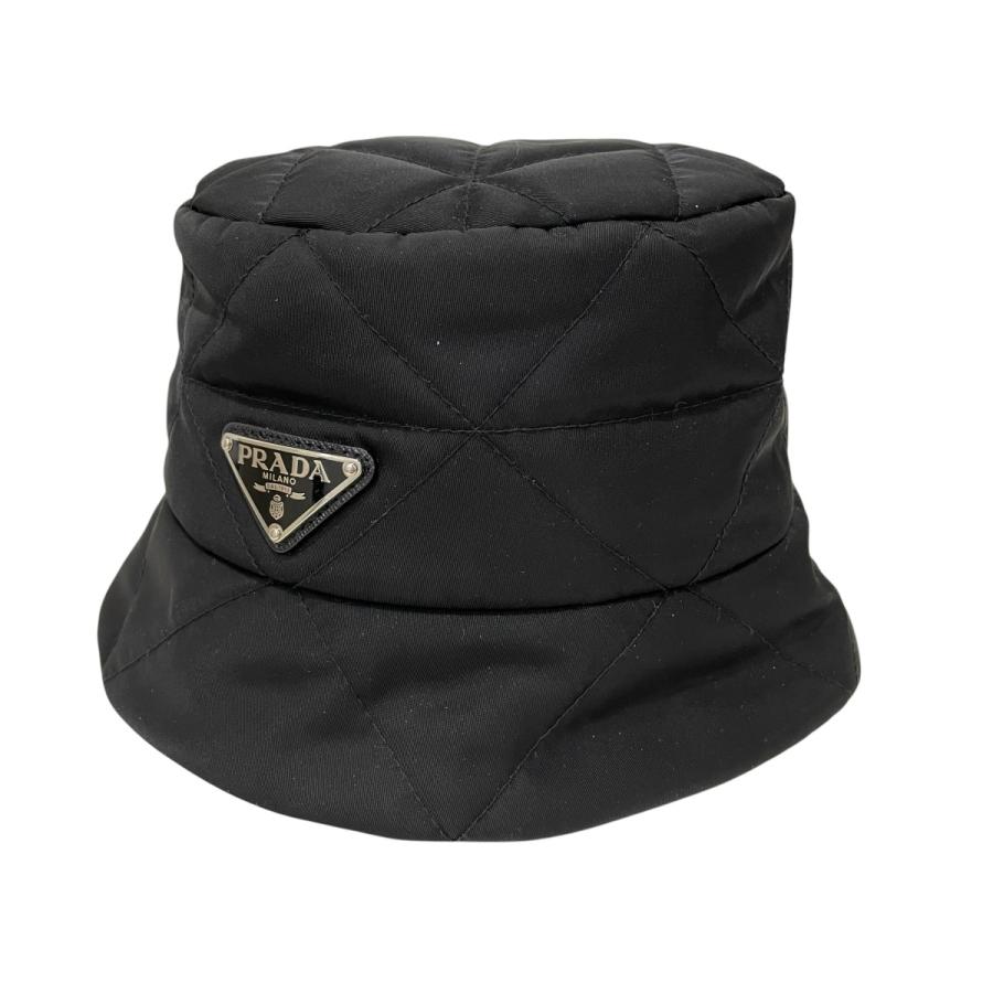PRADA（プラダ） ナイロンハット 1HC325 ブラック サイズ：M