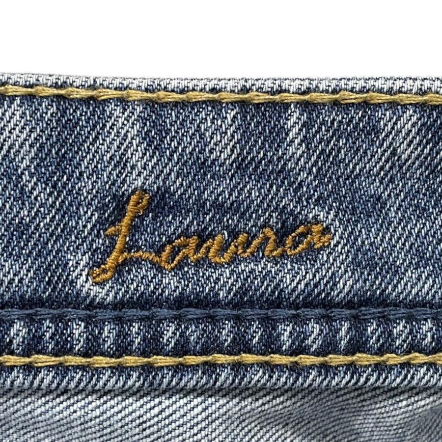 YANUK（ヤヌーク） カットオフカーブテーパードデニムパンツ LAURA