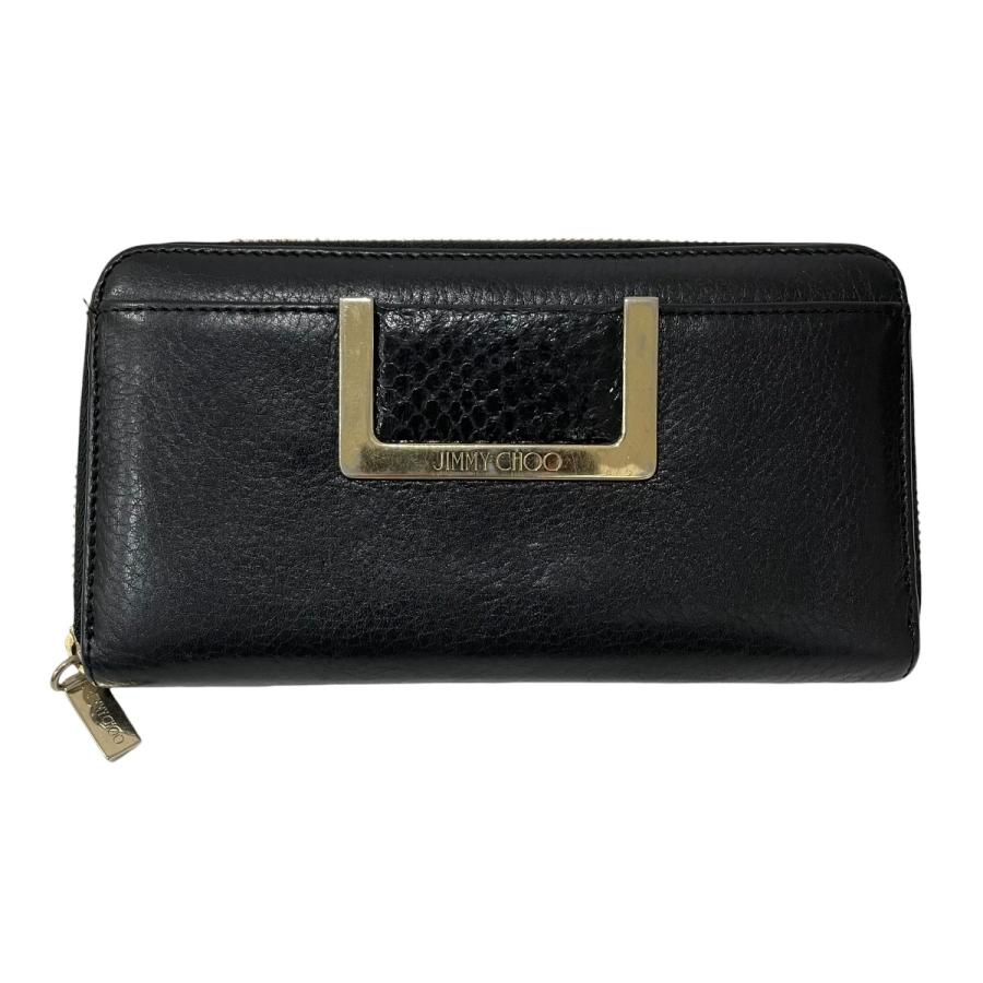 JIMMY CHOO（ジミーチュウ） 長財布 ブラック : カインドオルYahoo!店
