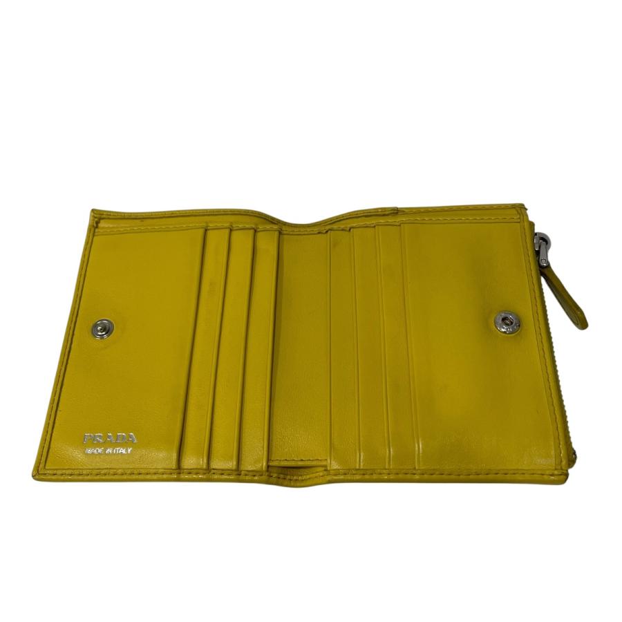 PRADA（プラダ） PRADA 2つ折り財布 イエロー : カインドオルYahoo!店