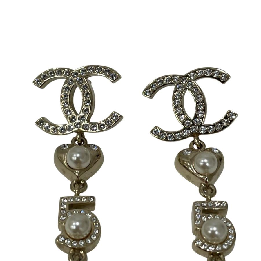 CHANEL（シャネル） パール ハート スター ピアス ゴールド