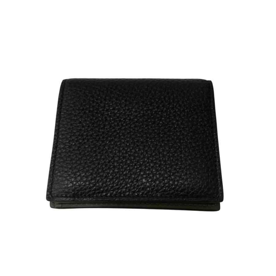 PRADA（プラダ） PRADA 2つ折り財布 ブラック×グリーン : カインドオル