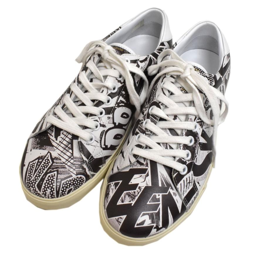 6月17日値下 Celine Christian Marclay 19ss 総柄ローカットスニーカー ホワイト ブラック サイズ 39 梅田クロス ブランド古着カインドオル 通販 Yahoo ショッピング